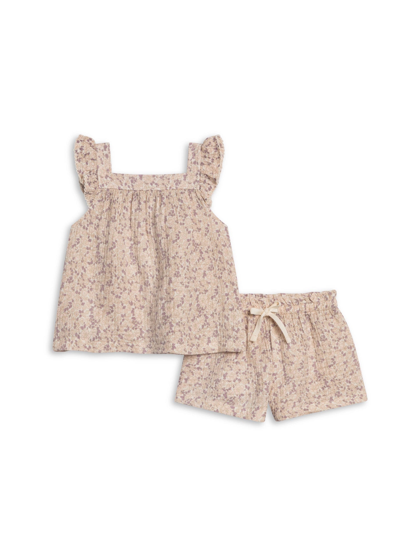 Organic Muslin Tank and Short Set - Vionna Floral