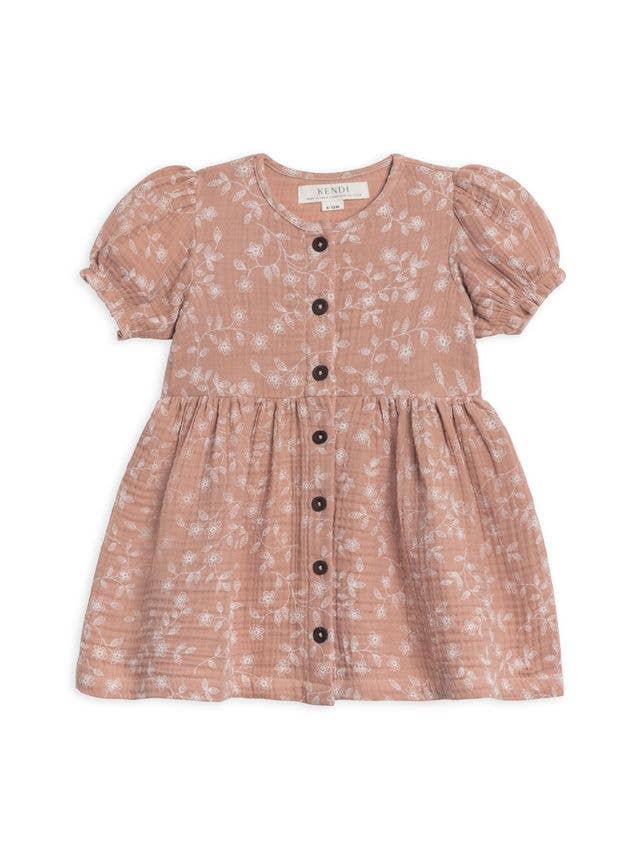 Organic Cotton Muslin Dress / Dusty Mauve Emi Lane Boutique LLC Organic Cotton Muslin Dress / Dusty Mauve Emi Lane Boutique LLC