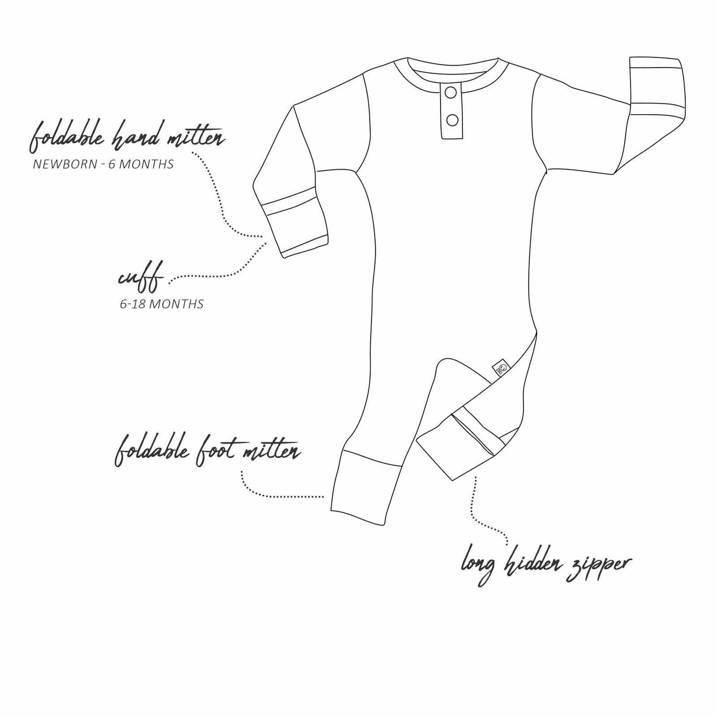 Organic Cotton Romper | Rose Stripe
