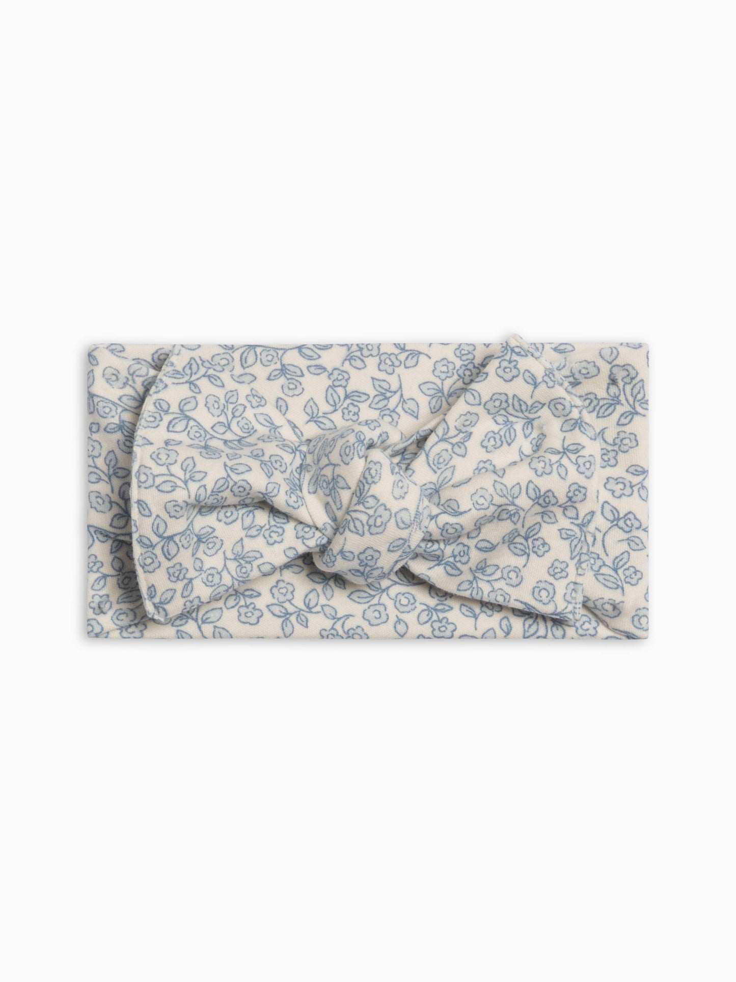 Organic Bow Wrap - Ivory + Sea