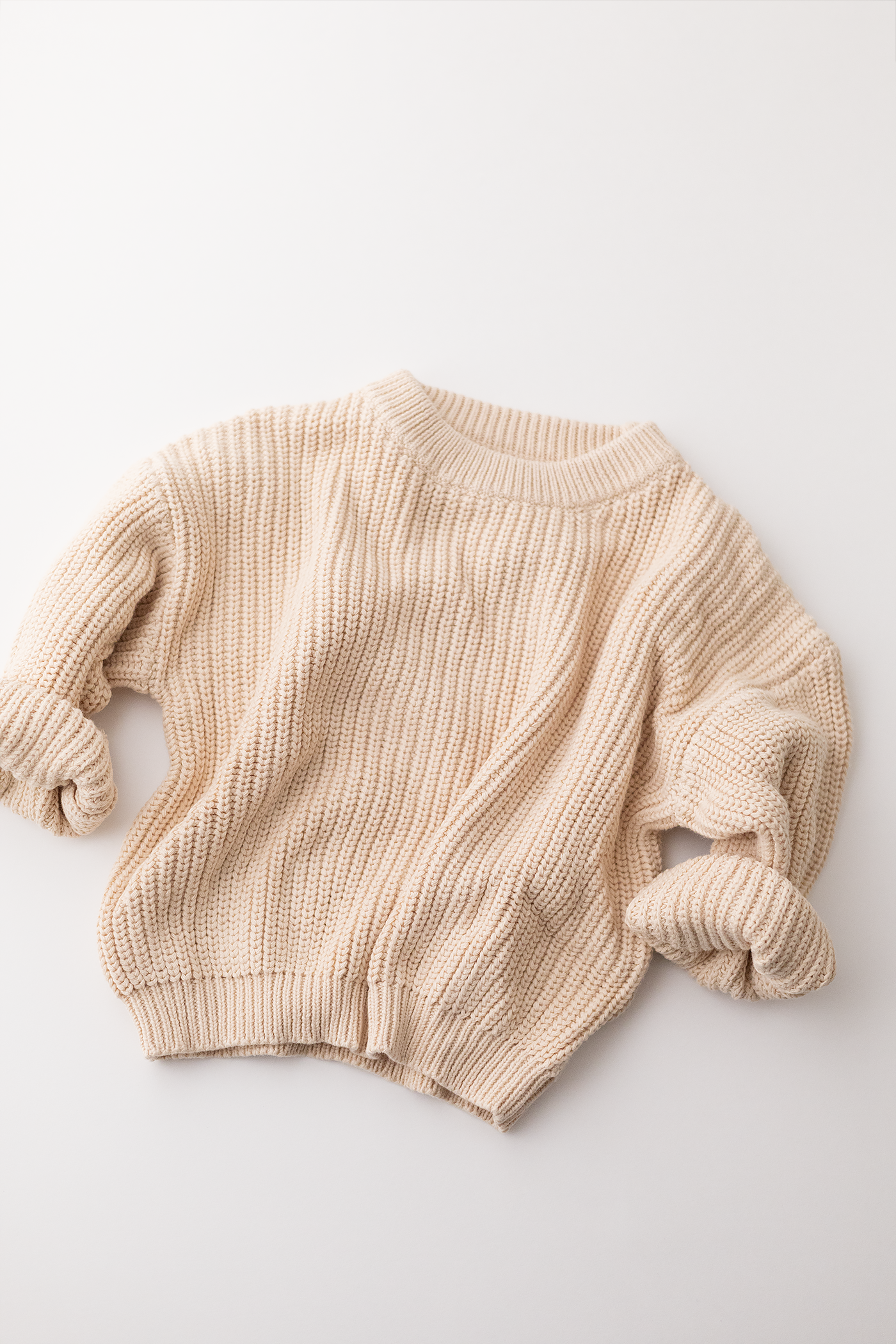 Organic Basic Knit Oversized Sweater | Cotton Candy
