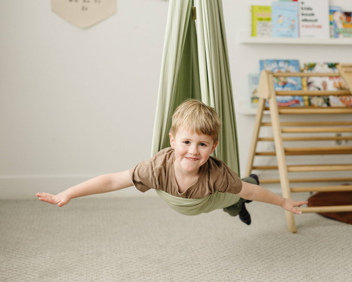 Desert Sage Cotton Sensory Swing