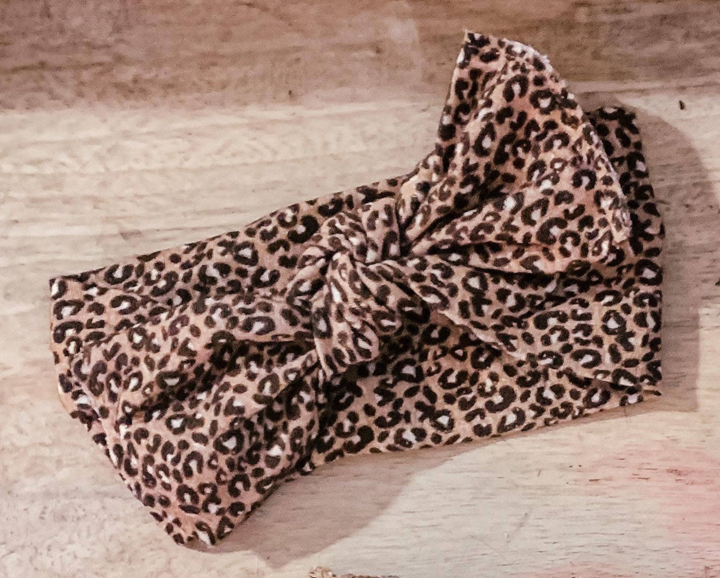 Organic Bow Knot - Leopard