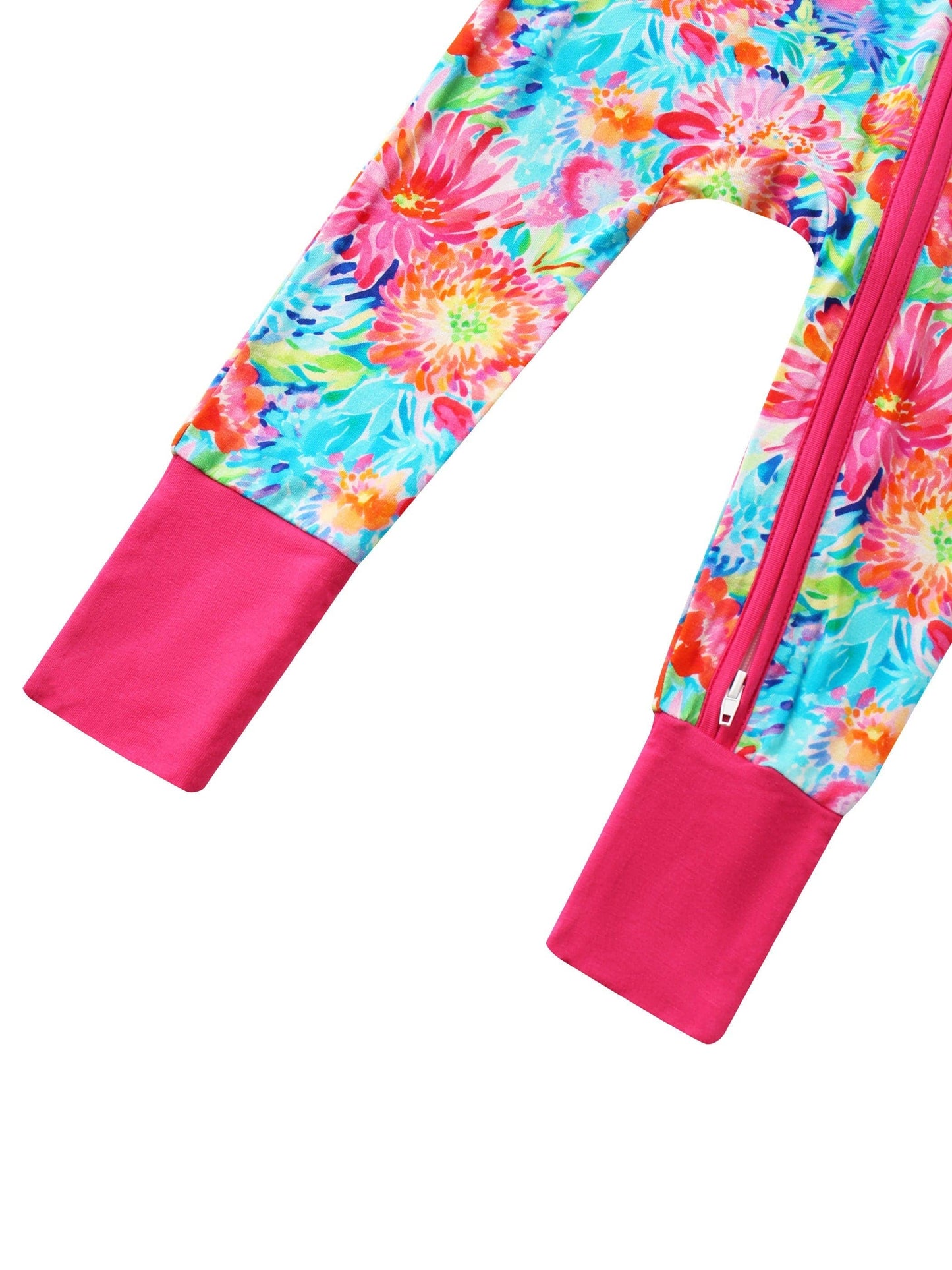 Bamboo Convertible Zippy Romper | Coral Garden