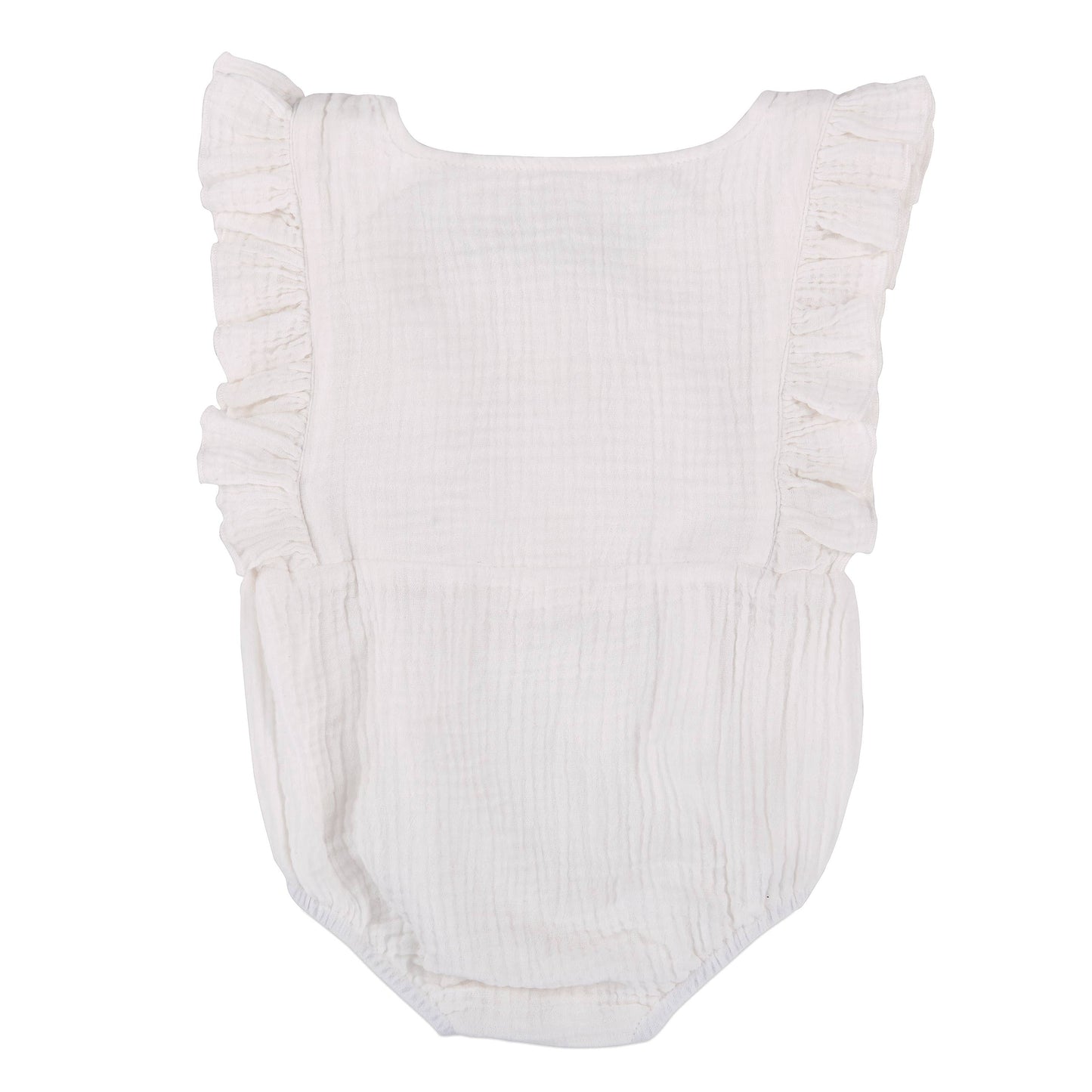 Cotton Baby Romper | White
