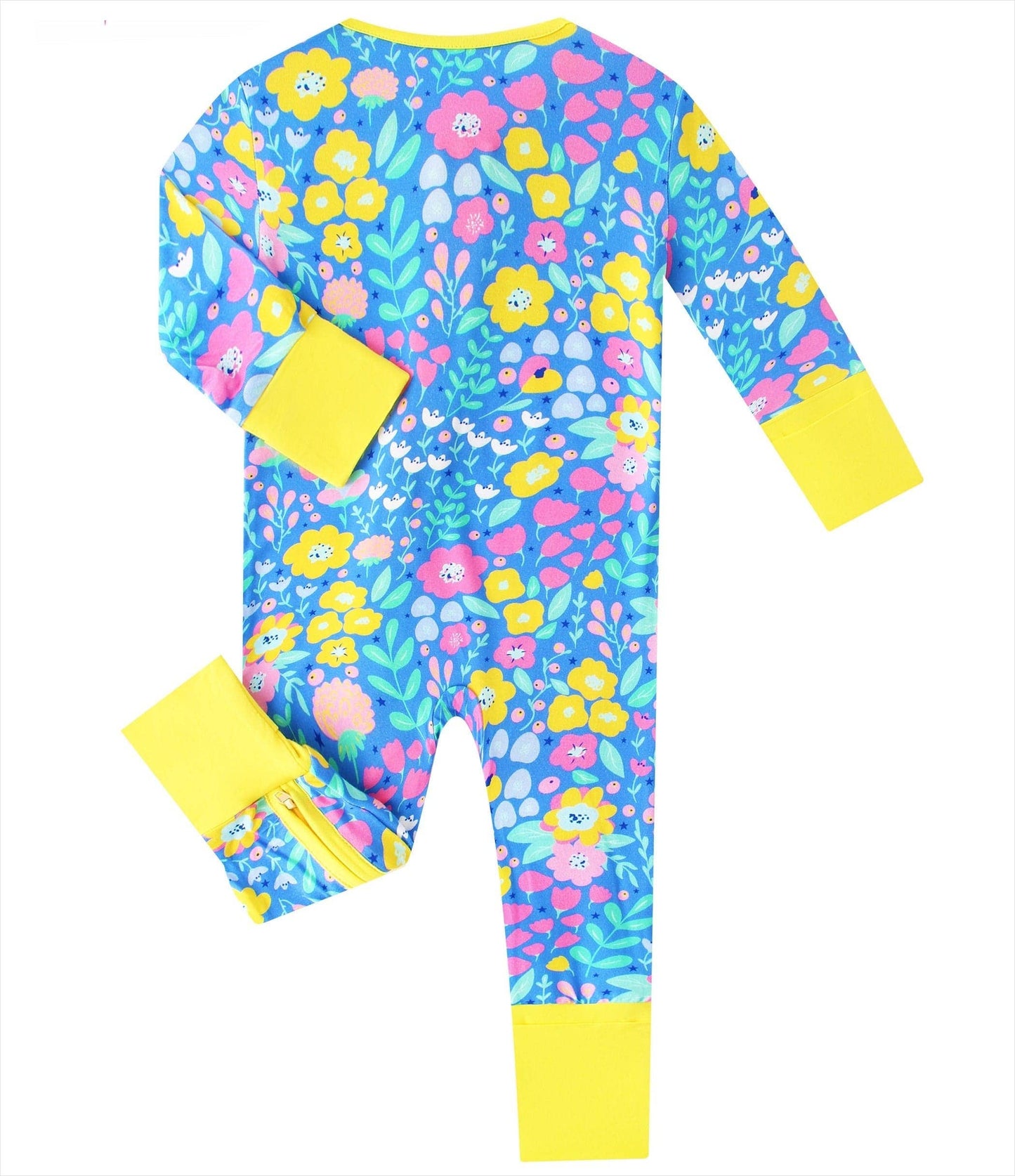 Bamboo Convertible Zippy Romper | Sunny Blooms