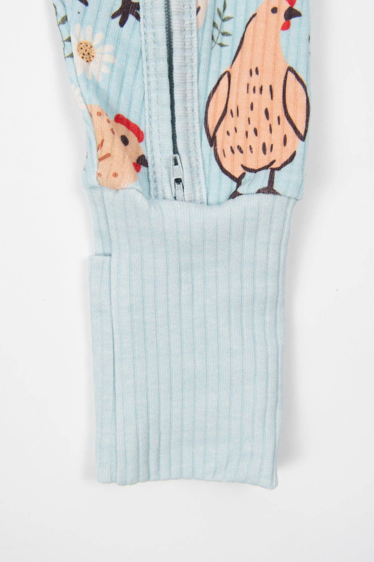 Cotton Ribbed Zippy | Blue Chickens & Blooms