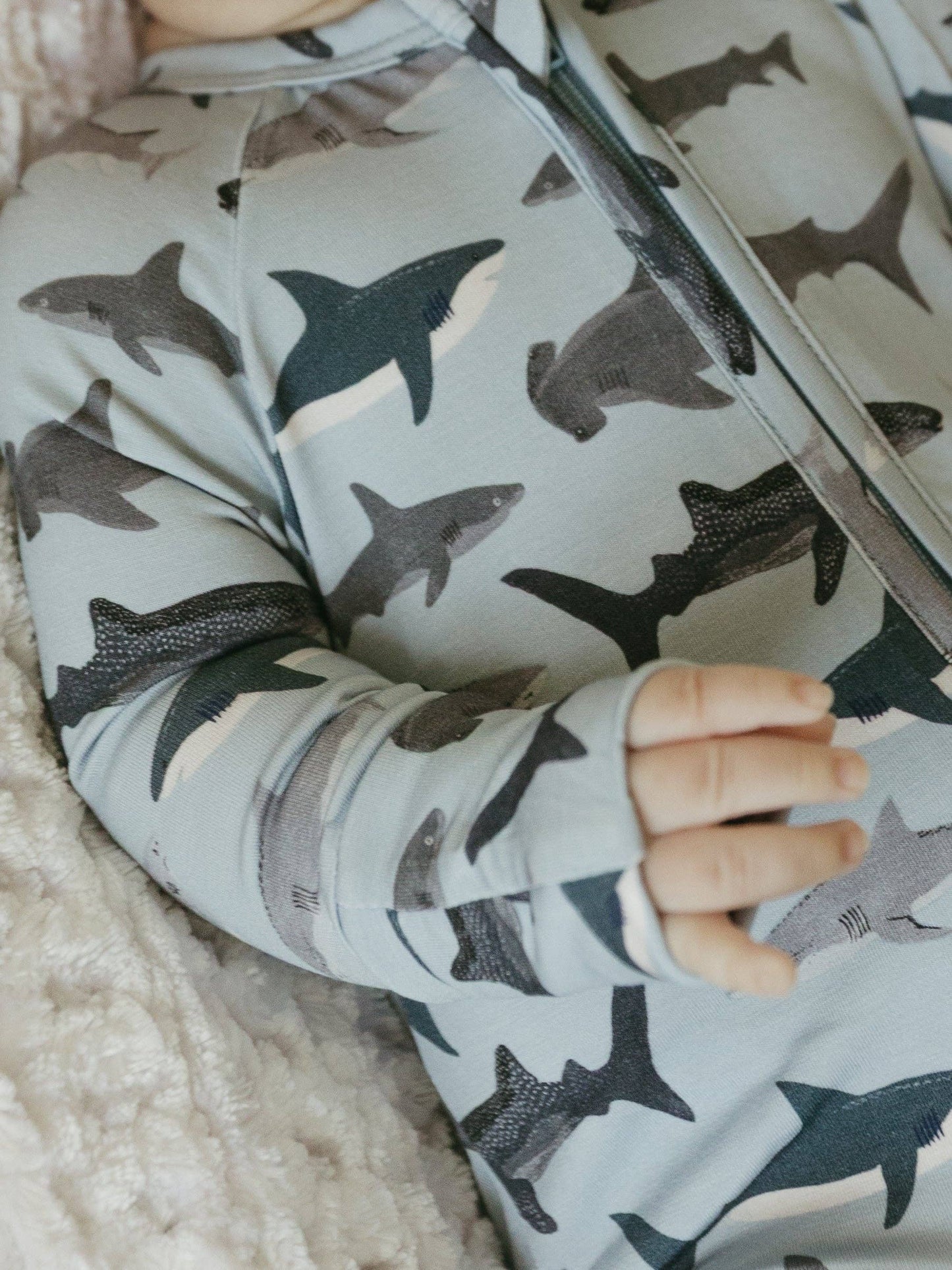 Sharks Cove | Bamboo Zipper Pajamas