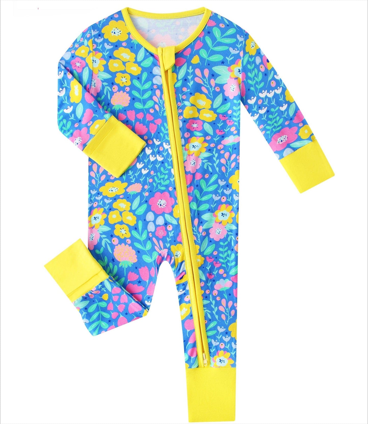 Bamboo Convertible Zippy Romper | Sunny Blooms