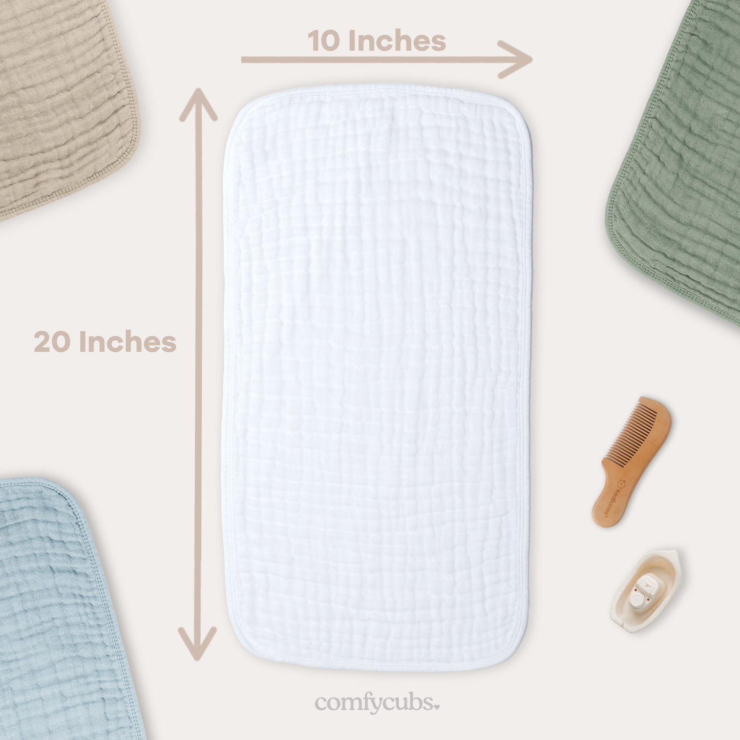 Muslin Cotton Burp Cloths