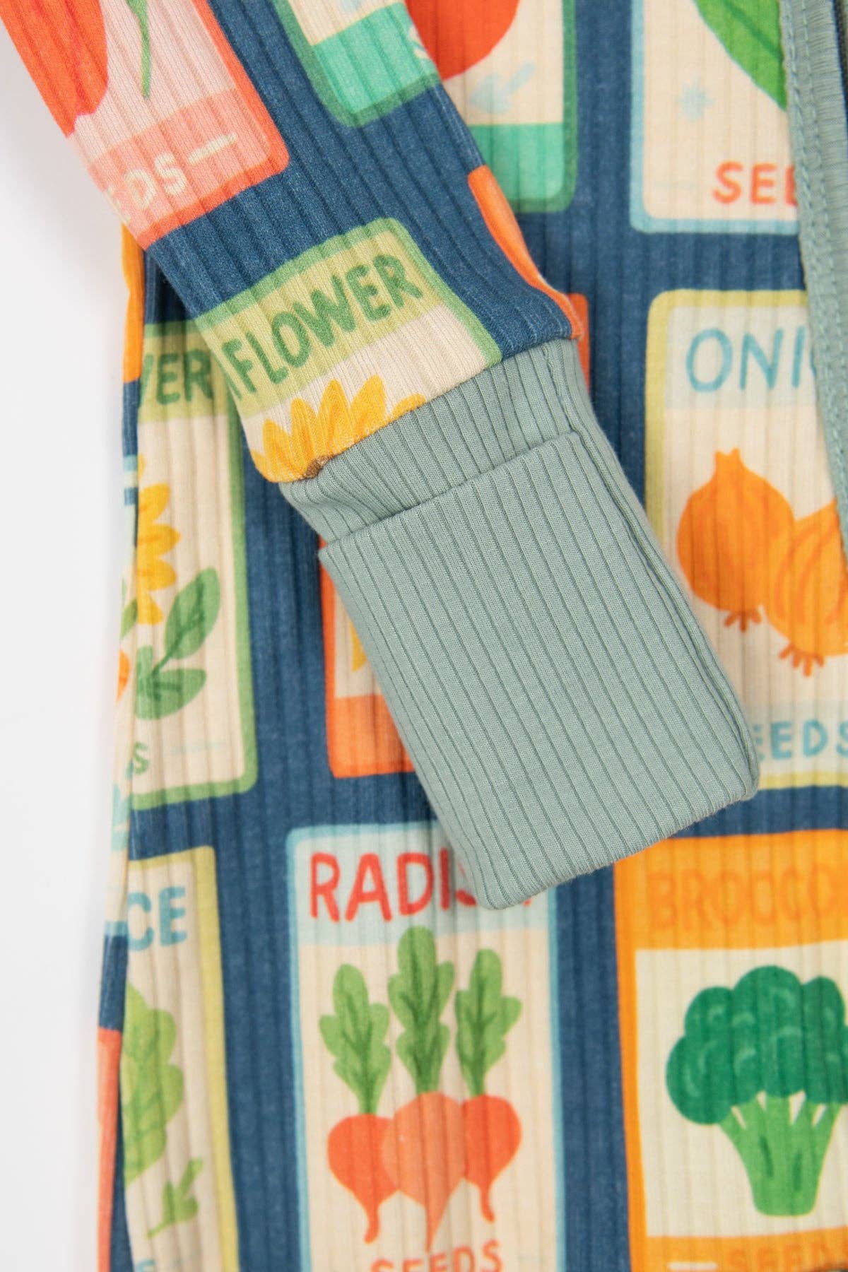 Cotton Ribbed Zippy | Garden Seed