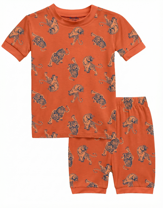 Bamboo Short Sleeve PJs | Tiger