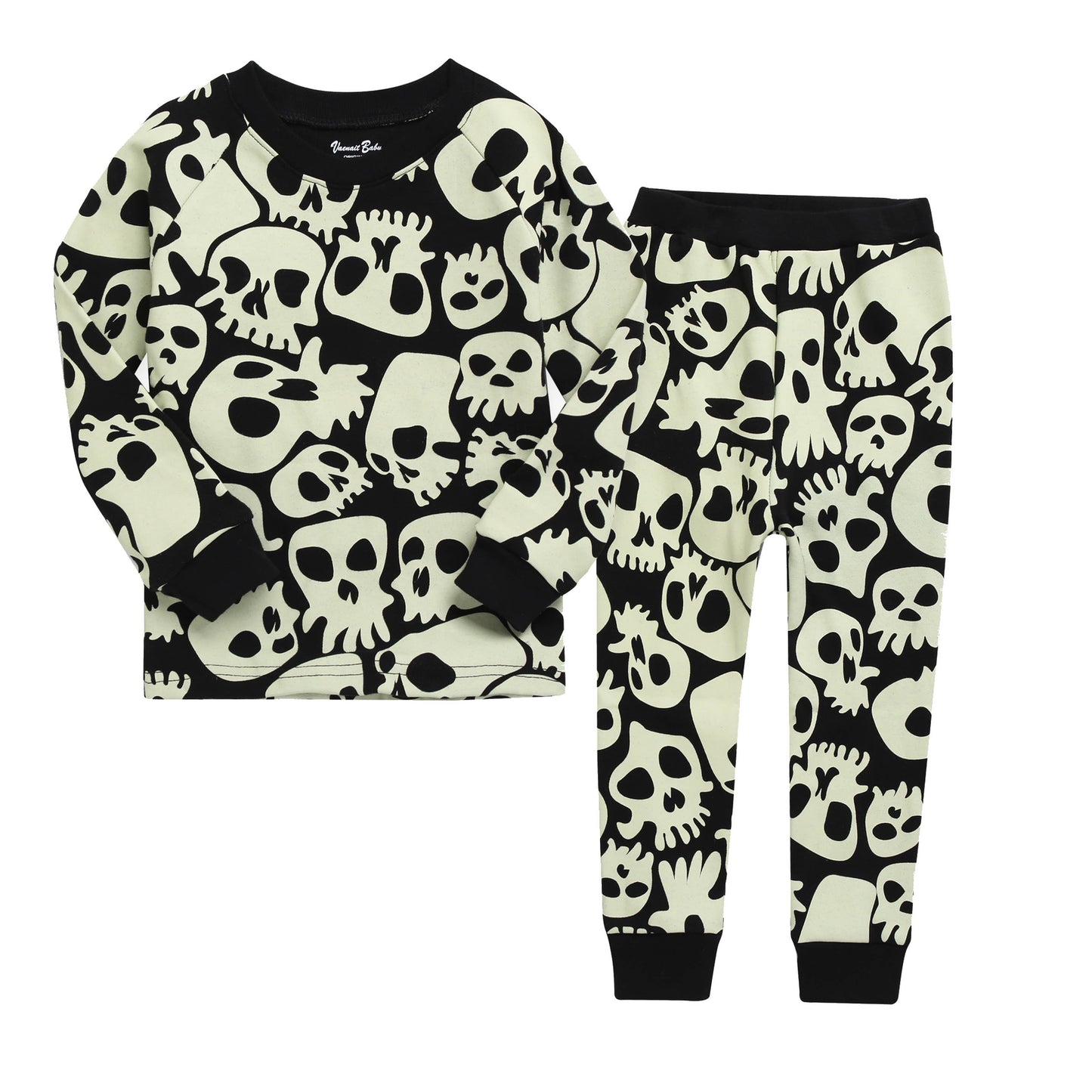Glow in the Dark Pajama Set |Halloween Skull