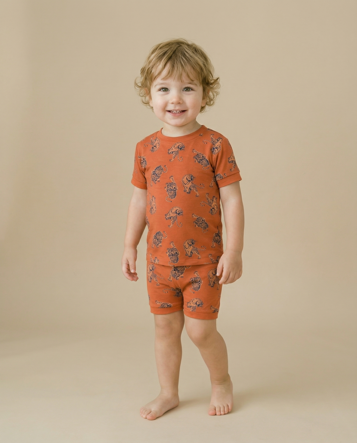 Bamboo Short Sleeve PJs | Tiger