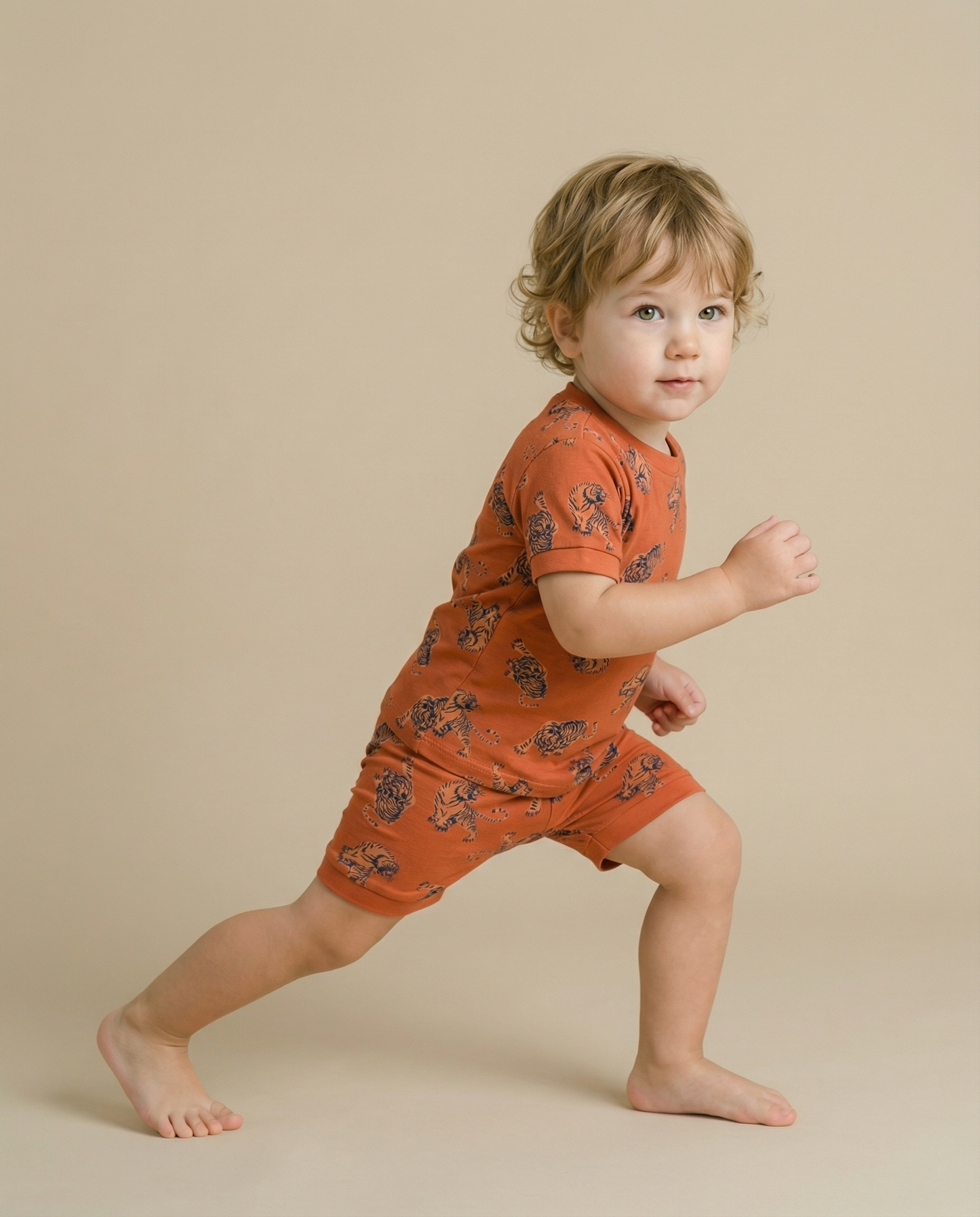 Bamboo Short Sleeve PJs | Tiger
