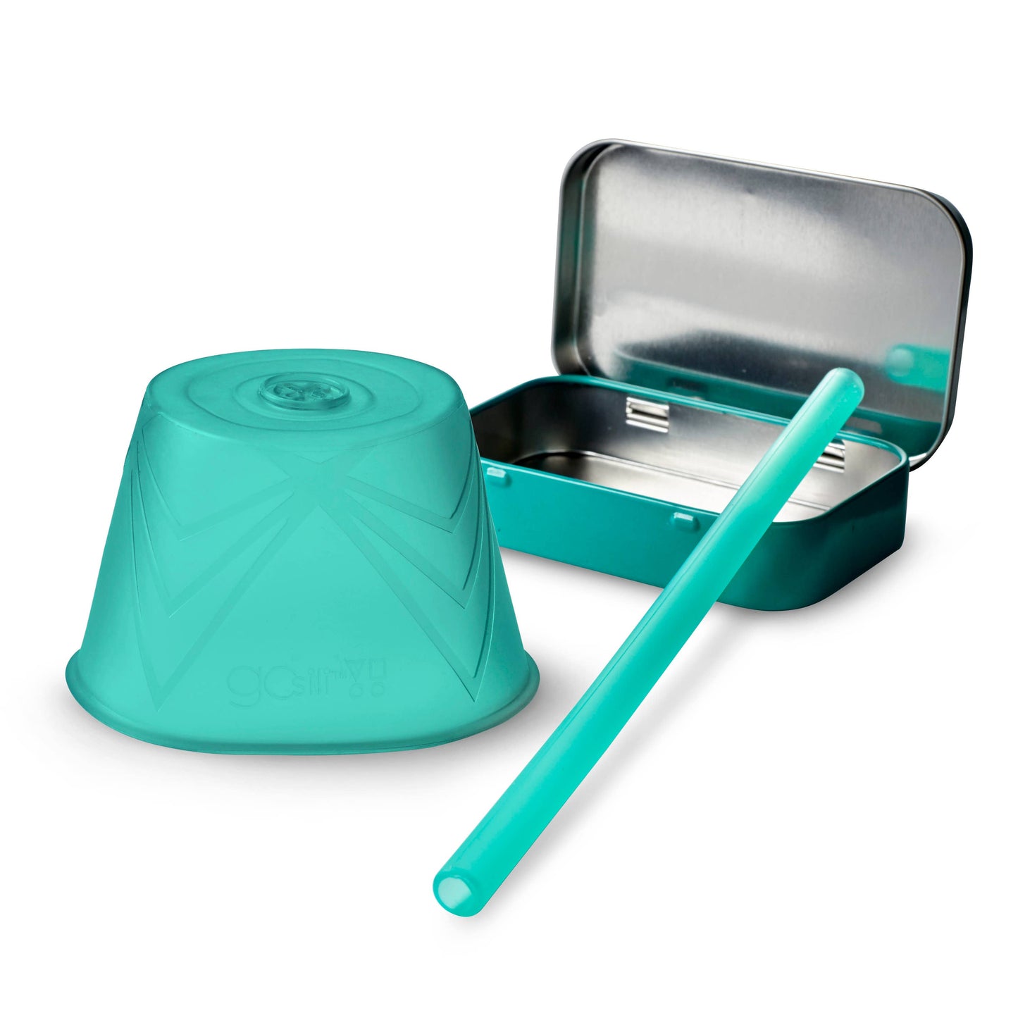 Silicone Lid and Straw with Travel Case