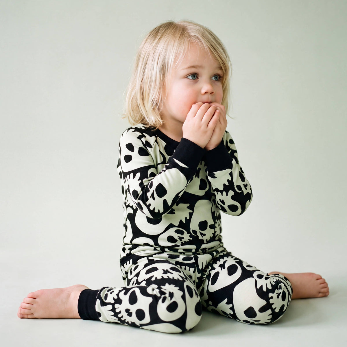 Glow in the Dark Pajama Set |Halloween Skull