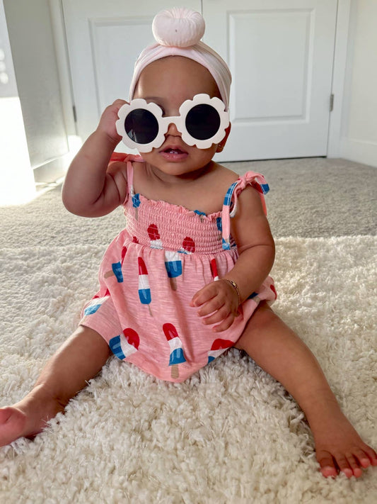 Organic Smocked Set - Popsicle Pink