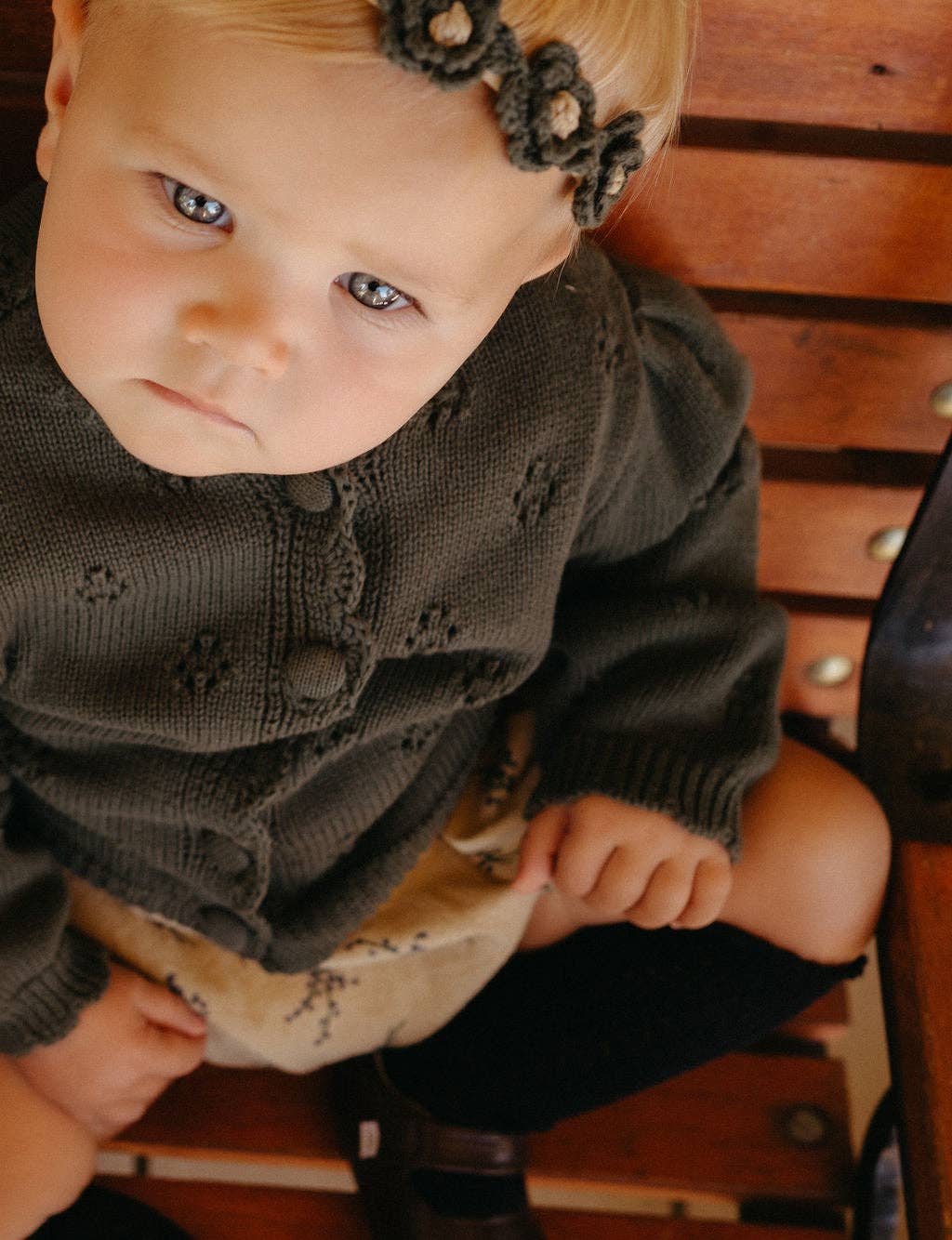 100% Cotton Anita Cardigan | Green