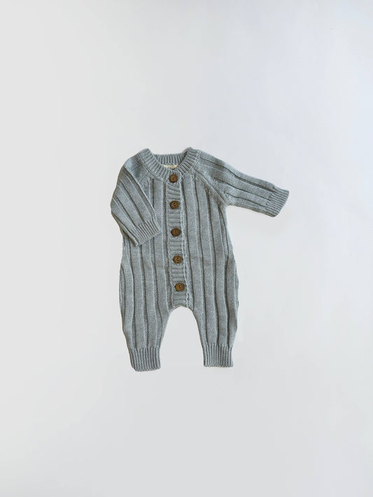 Knit Cotton Jumper | Blue