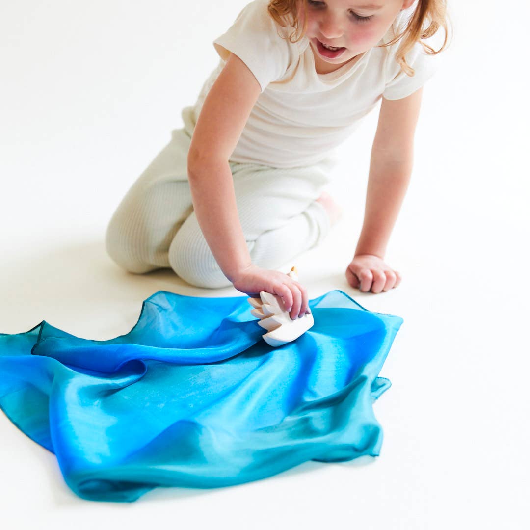 Mini Earth Playsilks - Open- Ended,100% Natural, Silk Toys