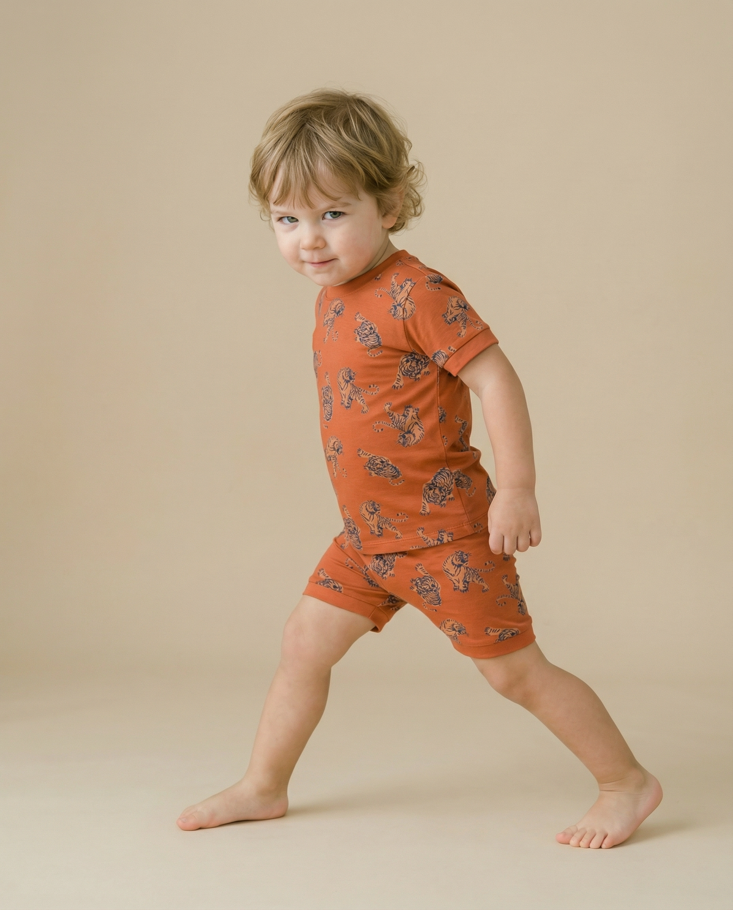 Bamboo Short Sleeve PJs | Tiger