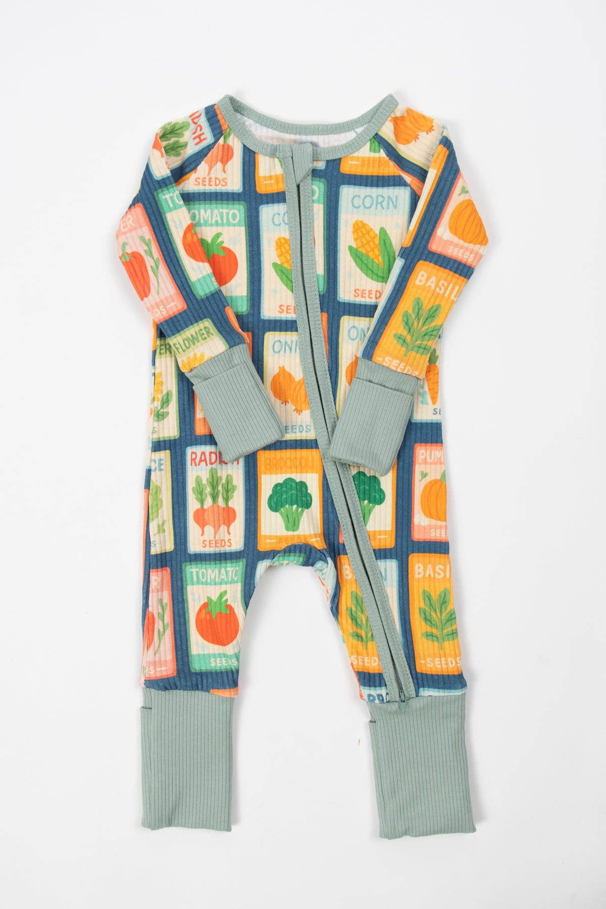 Cotton Ribbed Zippy | Garden Seed