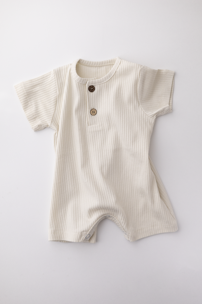 Organic Cotton Romper | Cream