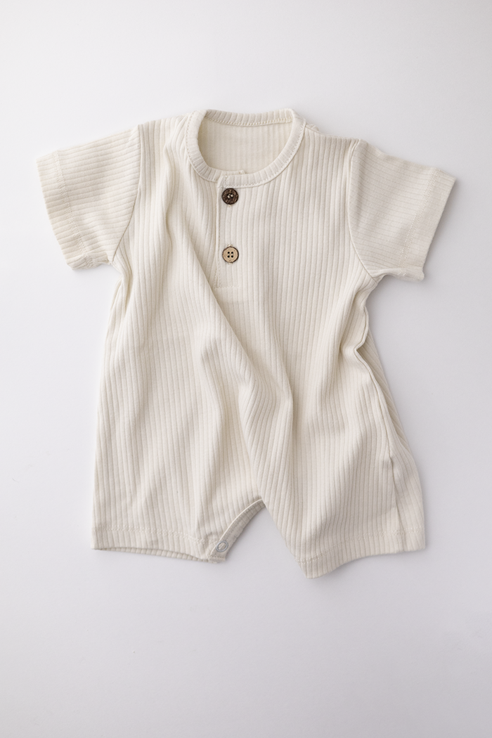 Organic Cotton Romper | Cream