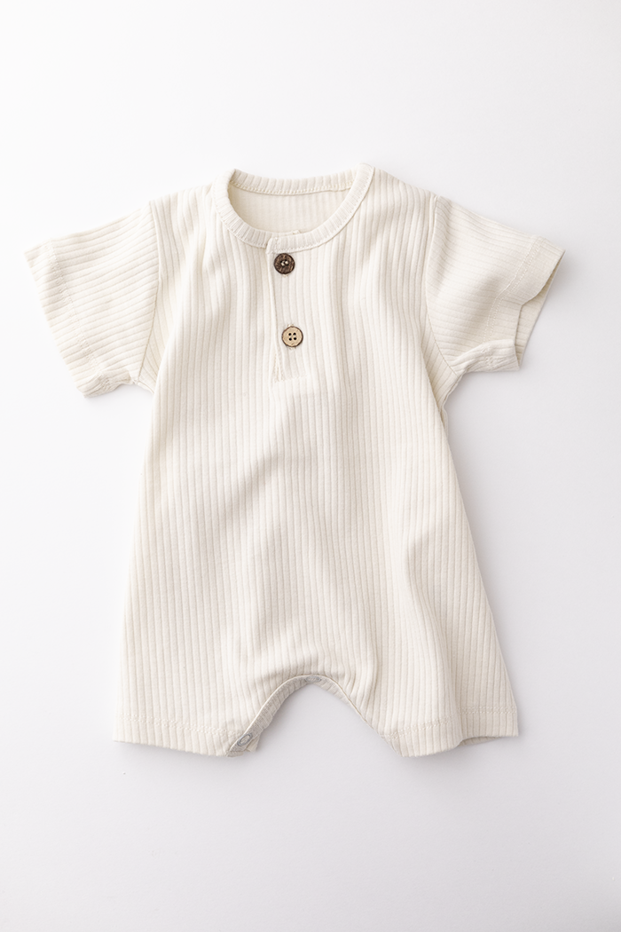 Organic Cotton Romper | Cream