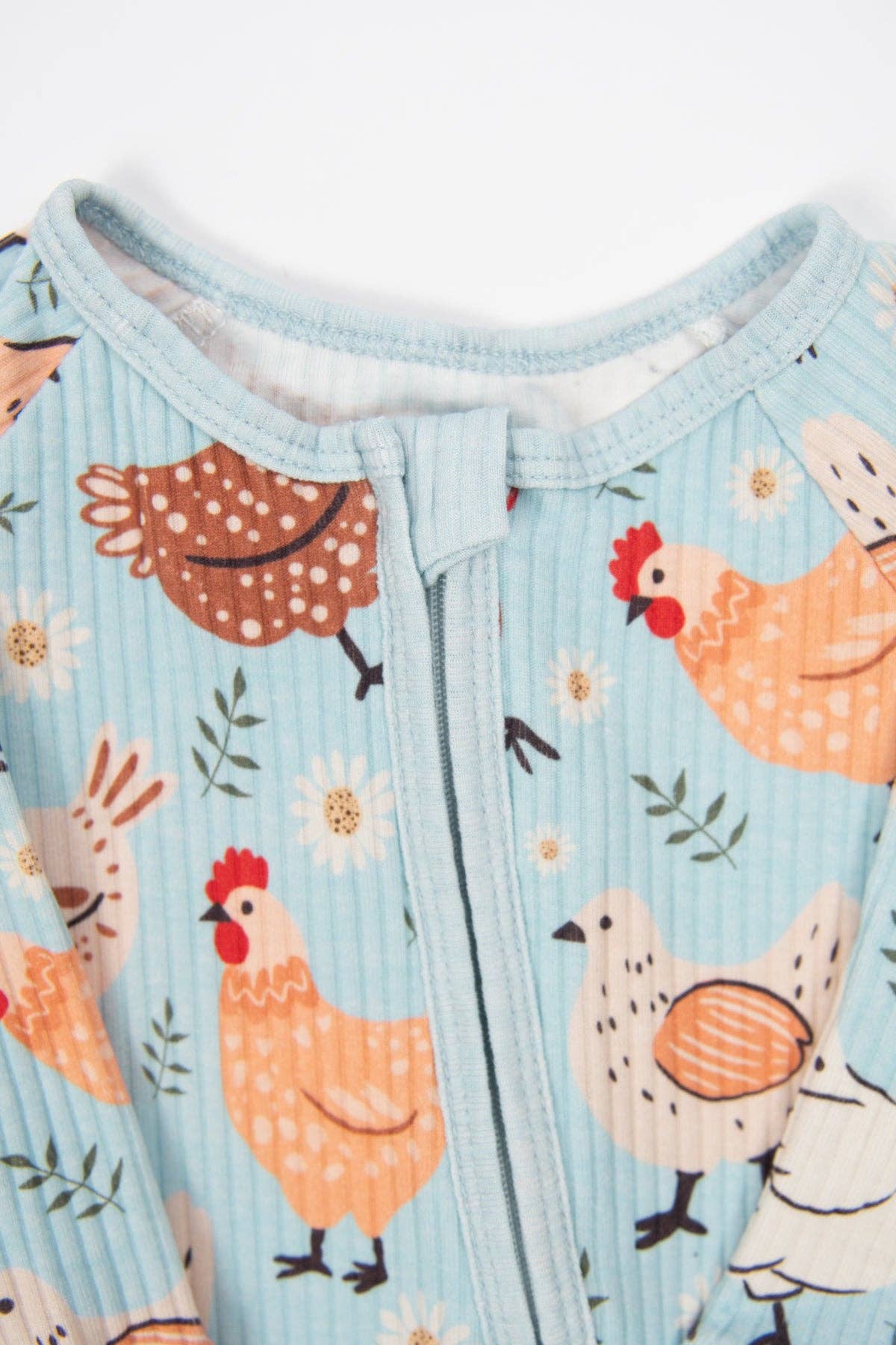 Cotton Ribbed Zippy | Blue Chickens & Blooms