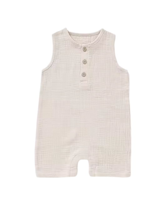 Beach Bum Romper - Natural