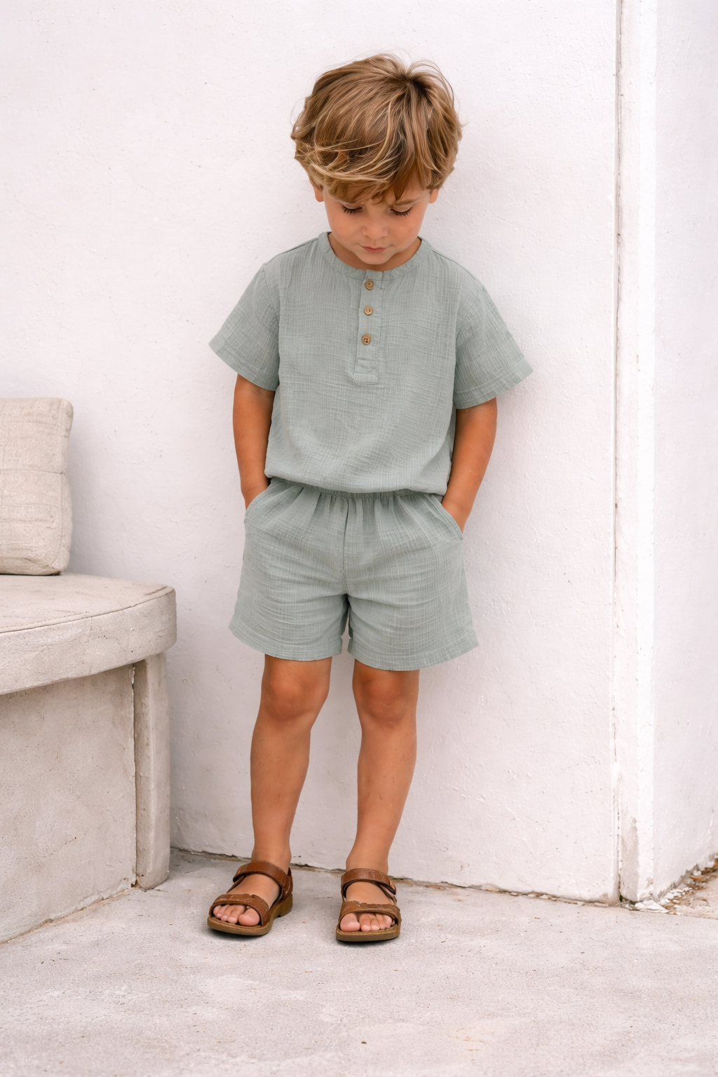Organic Cotton Set - Seafoam