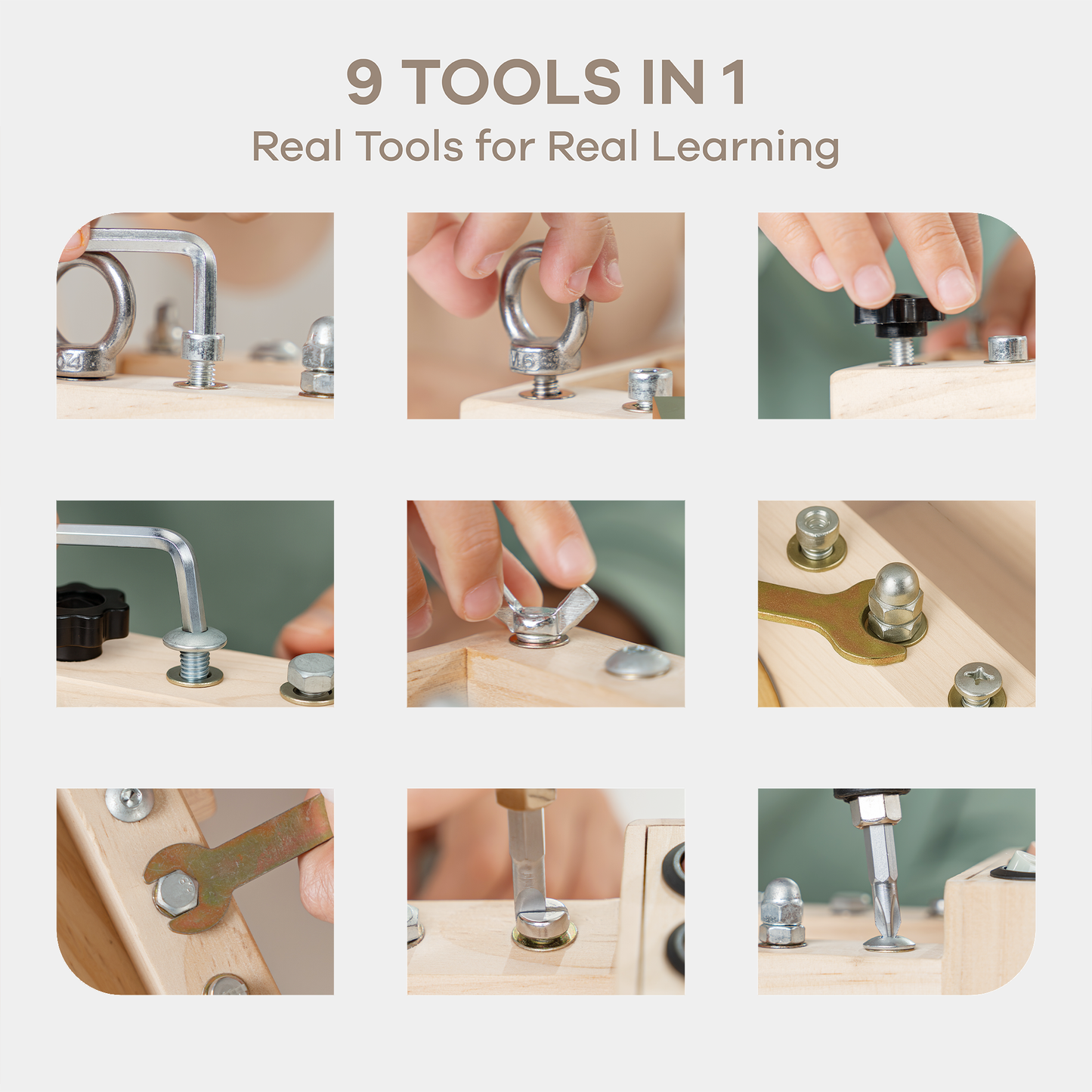 Busy Board Truck Toy Set with LED Light Switch for Kids 3+