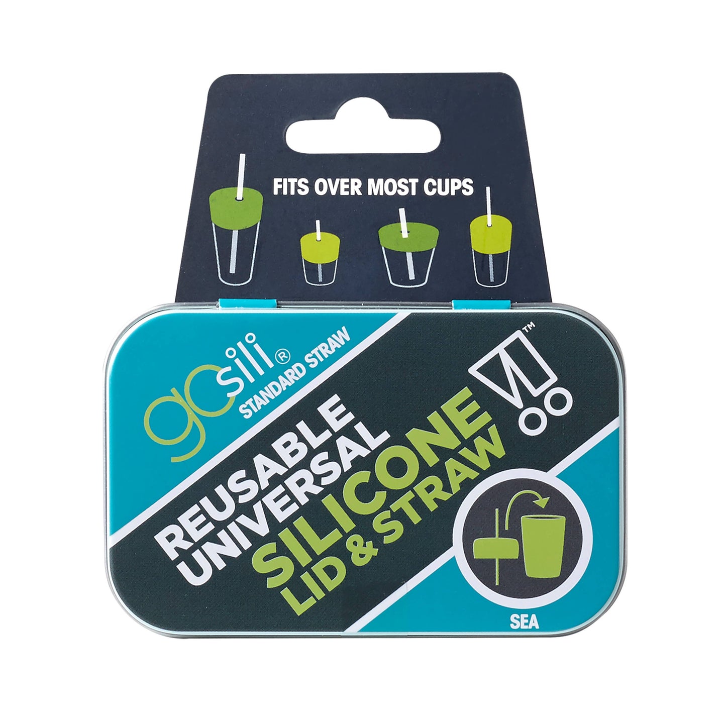 Silicone Lid and Straw with Travel Case