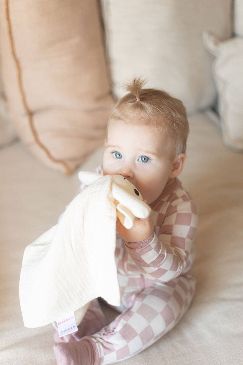 Bamboo Zip Pj | Pink Checkered