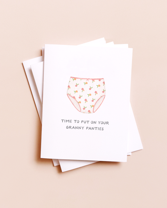 Granny Panties — Funny New Grandma Congrats Card